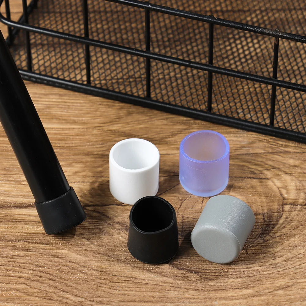 10ชิ้น/เซ็ต PVC เก้าอี้ขา Caps รอบด้านล่างแผ่นซิลิโคน Non-Slip ครอบคลุมชั้นเฟอร์นิเจอร์ตาราง Leveling ฟุตทนทาน