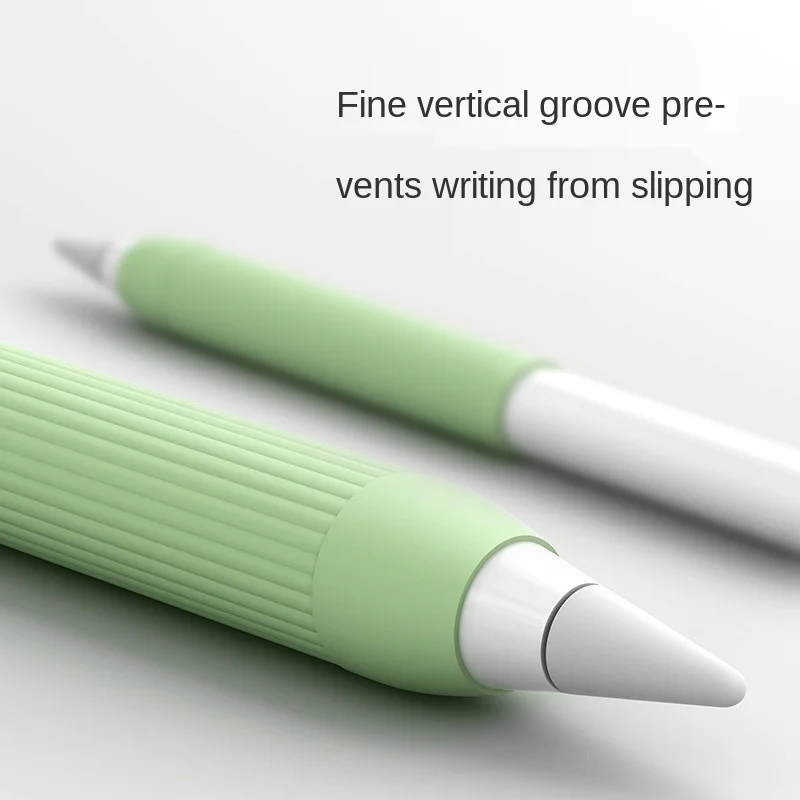 Funda de silicona con soporte para bolígrafo con pantalla táctil a prueba de golpes y antideslizante para apple pencil 1 2 funda sólida para Apple Pencil 1 2
