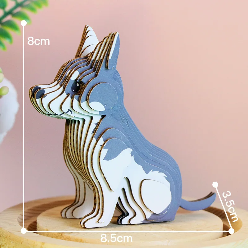ใหม่ 3D น่ารักลูกสุนัขกระดาษจิ๊กซอว์ปริศนาเด็กบ้านโรงเรียนเด็ก Interactive เกมปริศนาของเล่นของเล่นเพื่อการศึกษาสําหรับเด็ก
