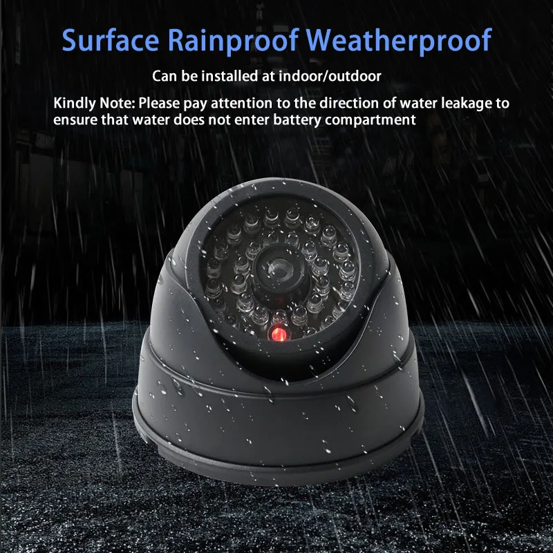 Kreative Dome Dummy Kamera Blinkende Led Kunststoff Gefälschte Conch Kamera AA Batterie Simulation CCTV Überwachung Sicherheit System