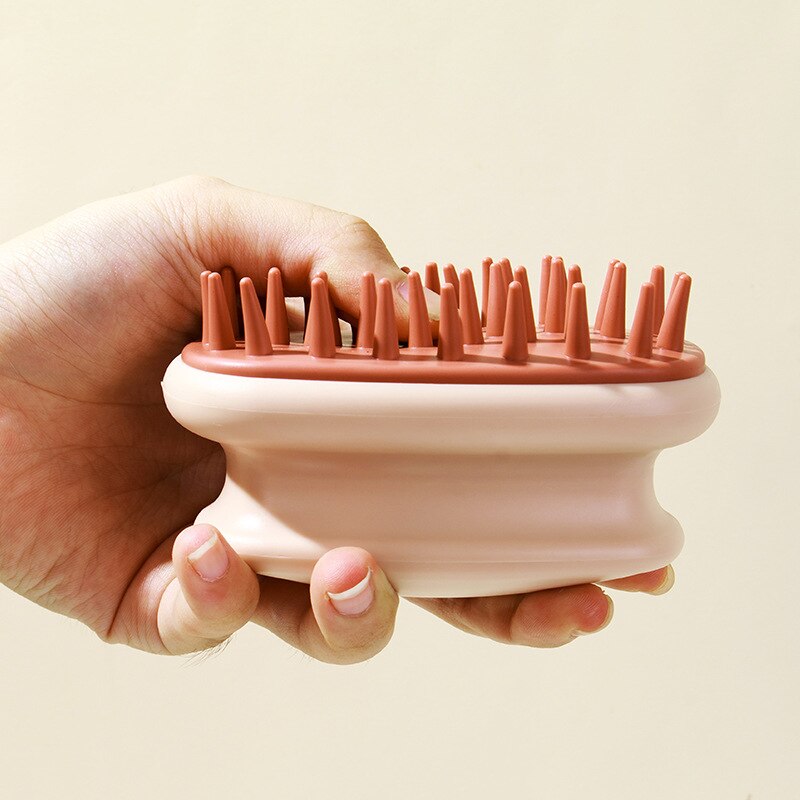 Silikonowa szczotka do mycia włosów Szczotka do masażu Narzędzie do mycia włosów dla dorosłych Szampon Grzebień Szczotka do główki Drapak do skóry głowy Szczotka do szamponu