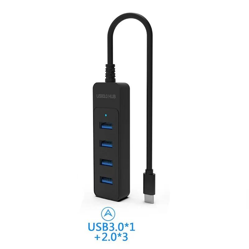 USB 3.0 Netzteil 4-Port Multi USB Splitter Hub USB Hub 2.0 Typ C Hub Multi Extender Zubehör