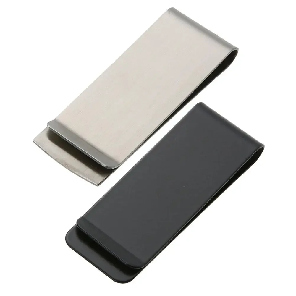 Clip de Metal de acero inoxidable para dinero en efectivo, soporte de abrazadera portátil para billetera, Clip para tarjeta de dólar, carpeta de billetes de negocios para hombres y mujeres, 1pc