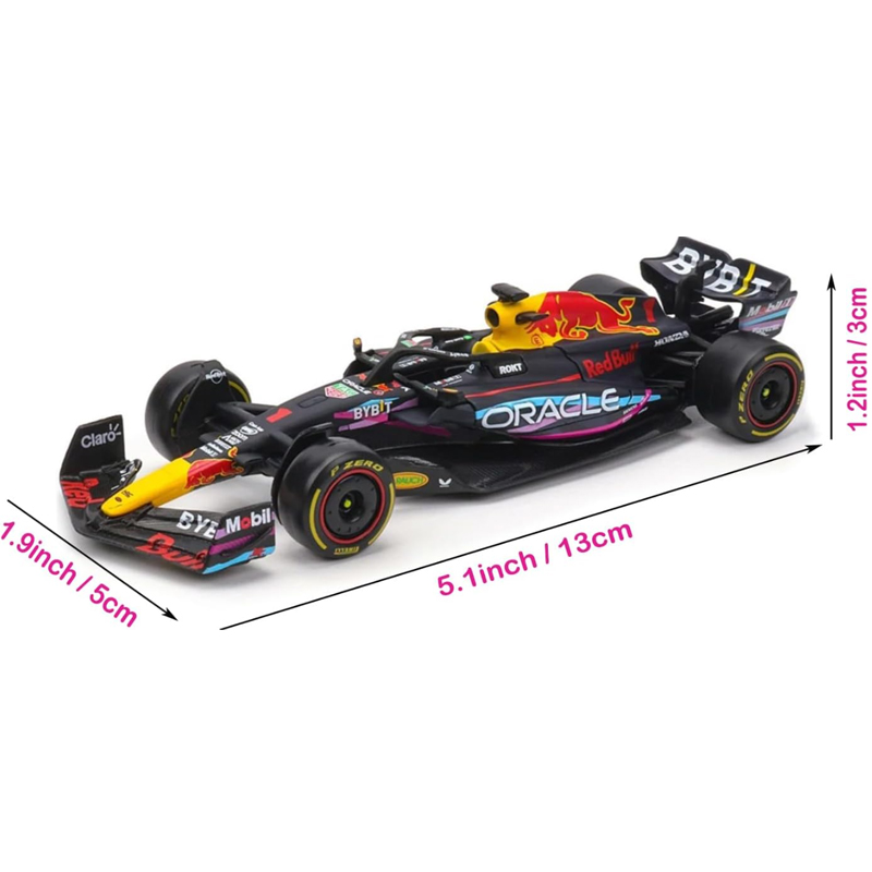 Bburago 1:43 2023 F1 Red Bull RB19 coche de aleación de carreras de fórmula Diecast modelo colección de juguetes regalos Verstappen Miami RB 19