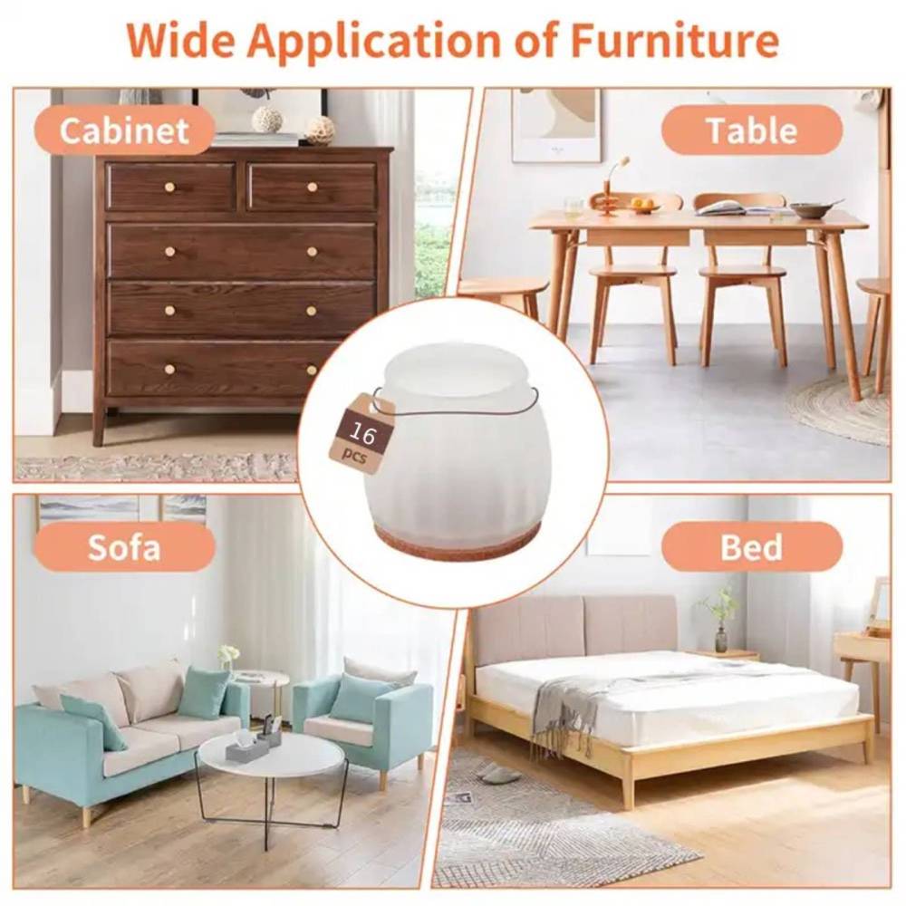 16 шт., колпачки для мебельных ножек