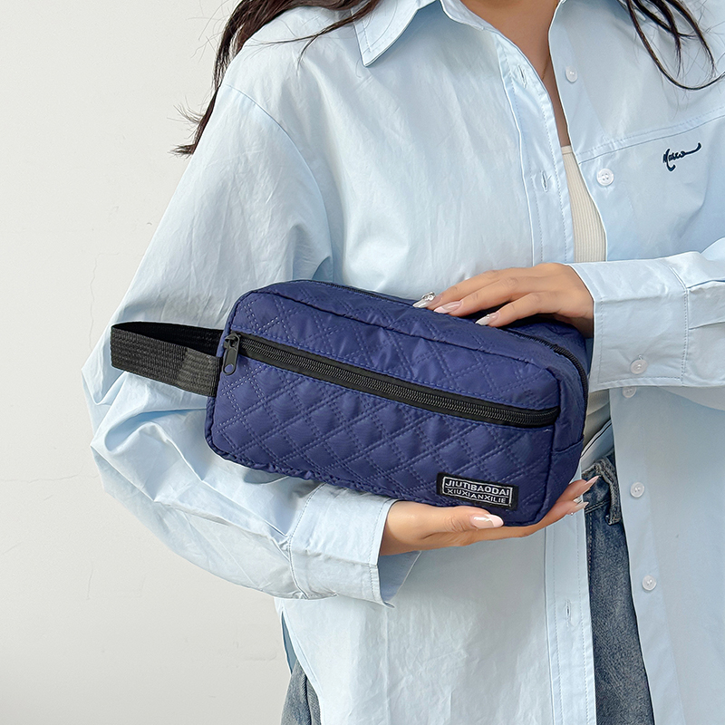 Borsa da toilette da lavoro da uomo, organizer per trucchi da viaggio, custodia di grande capacità, design alla moda durevole, ideale per l'uso quotidiano