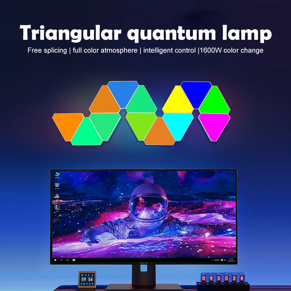 Smart WiFi Dreieck Nachtlicht RGB Dreieck Wand Lichter APP Steuerung Kreative Decorat Wand Lampen Für Gaming Zimmer Dekor