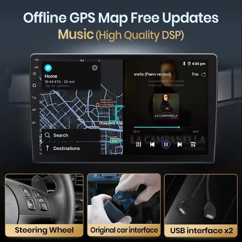 Junsun 4g sem fio carplay android auto para vw passat b5 mk4 golf 4 polo bora jetta t5 sharan jetta transporte t5 multimídia