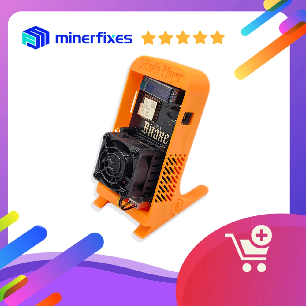 Bitaxe Gamma 601 1.2TH/s uitgerust Sha 256 Solo Mining Open Source Bitcoin ASIC Miner Crypto Miner