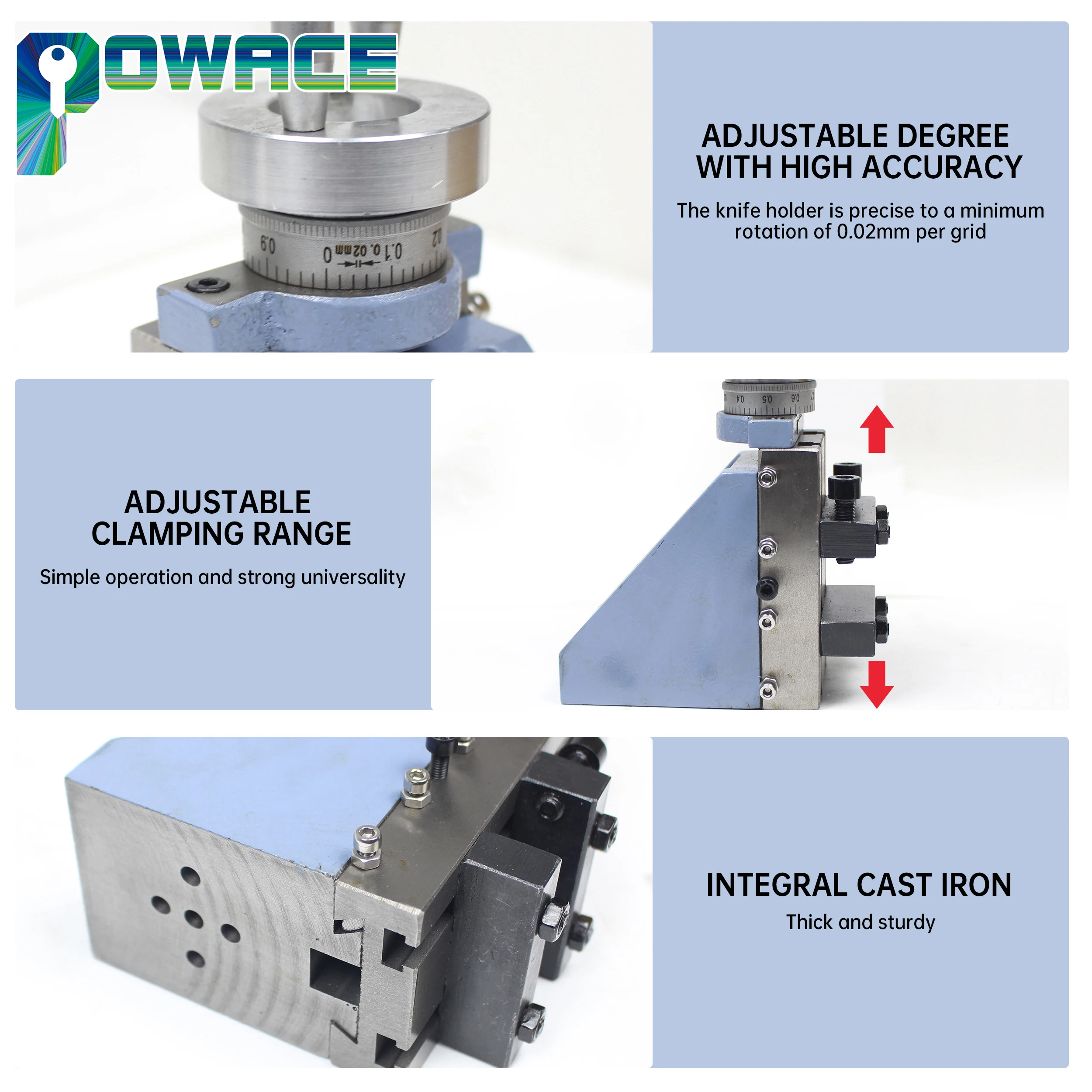 Mini accesorios de torno CD210V WM210V portaherramientas Vertical, portaherramientas para cuchillos
