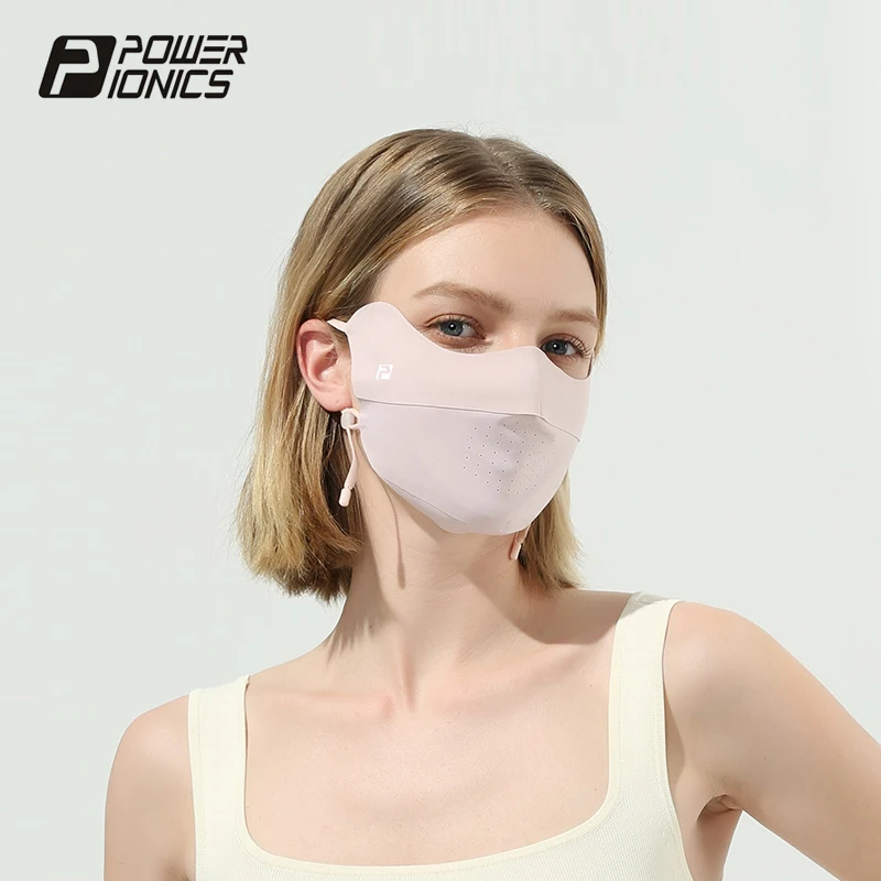 Power ionics หน้ากากปิดหน้าป้องกันรังสียูวีของผู้หญิง, หน้ากากกรองแสงกีฬาปั่นจักรยานวิ่งกลางแจ้ง