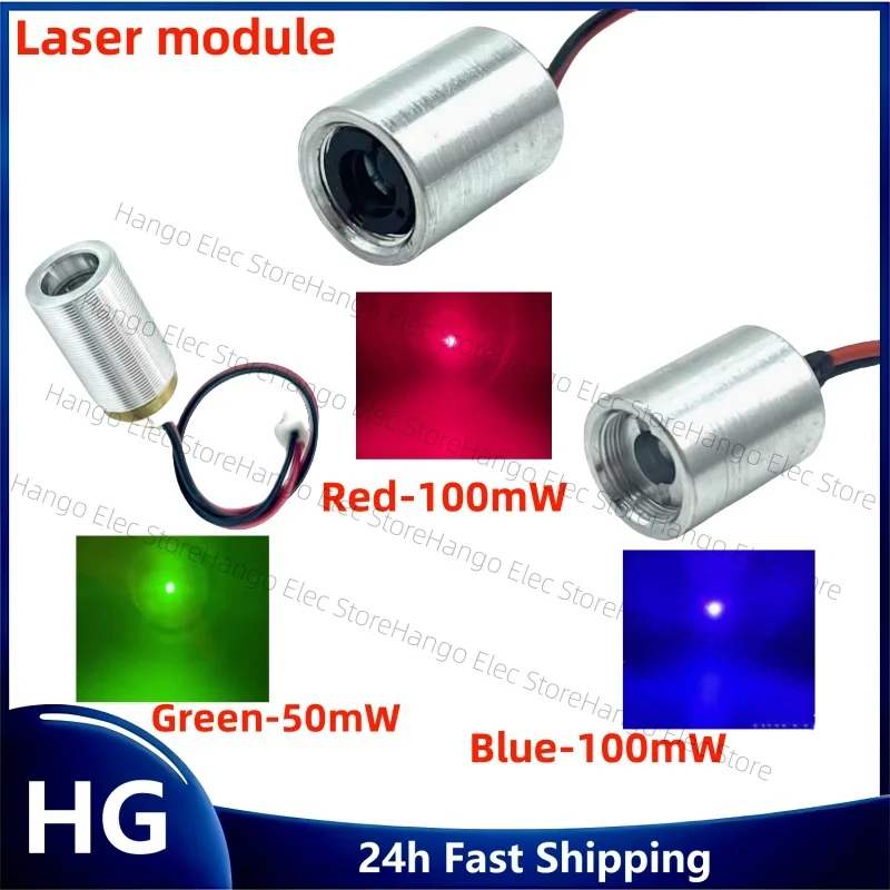 Diodo modulo laser RGB da 100 mW rosso 650 nm blu 450 nm verde 50 mW nuovo di zecca originale
