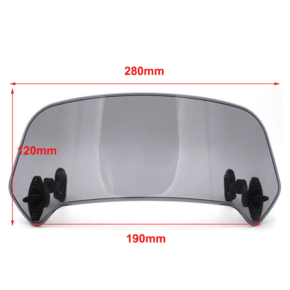 Motorrad Universal Windschutzscheibe Verlängerung Einstellbare Spoiler Clamp-On Windschutzscheibe Deflektor Für BMW Kawasaki Yamaha Honda Suzuki