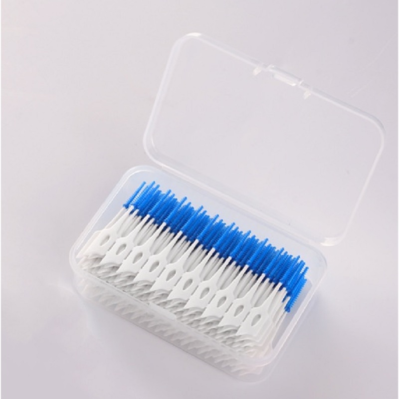 200 unids/caja cepillo Interdental de silicona cepillos de limpieza Dental súper suaves limpiador de dientes palillos de dientes herramientas de cuidado bucal