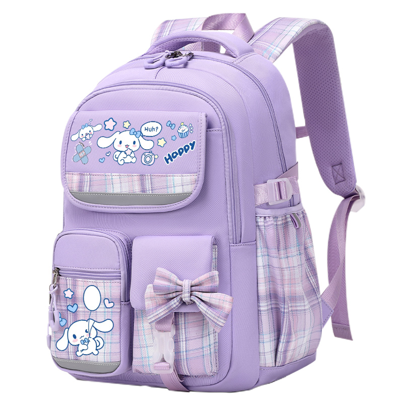 อบเชยสุนัข Bookbag หญิง 2025 ใหม่ Sanrio แฟชั่นน่ารักพิมพ์กระเป๋าเป้สะพายหลังโรงเรียนสําหรับวัยรุ่น Back to School