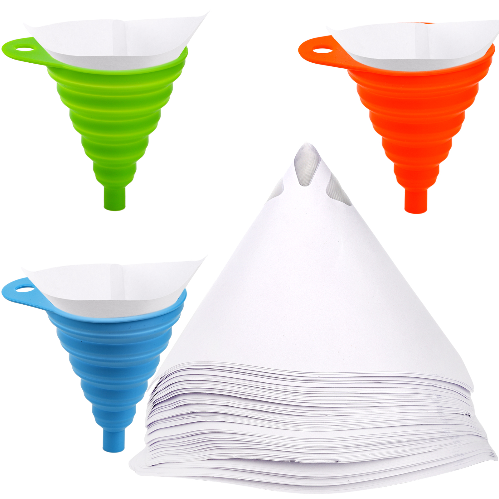Plastic Papieren Filter Verfspuit Mesh Zuiverende Uitpers Trechter Wit Dikker Filter Conische Nylon Trechters Papier Gereedschap