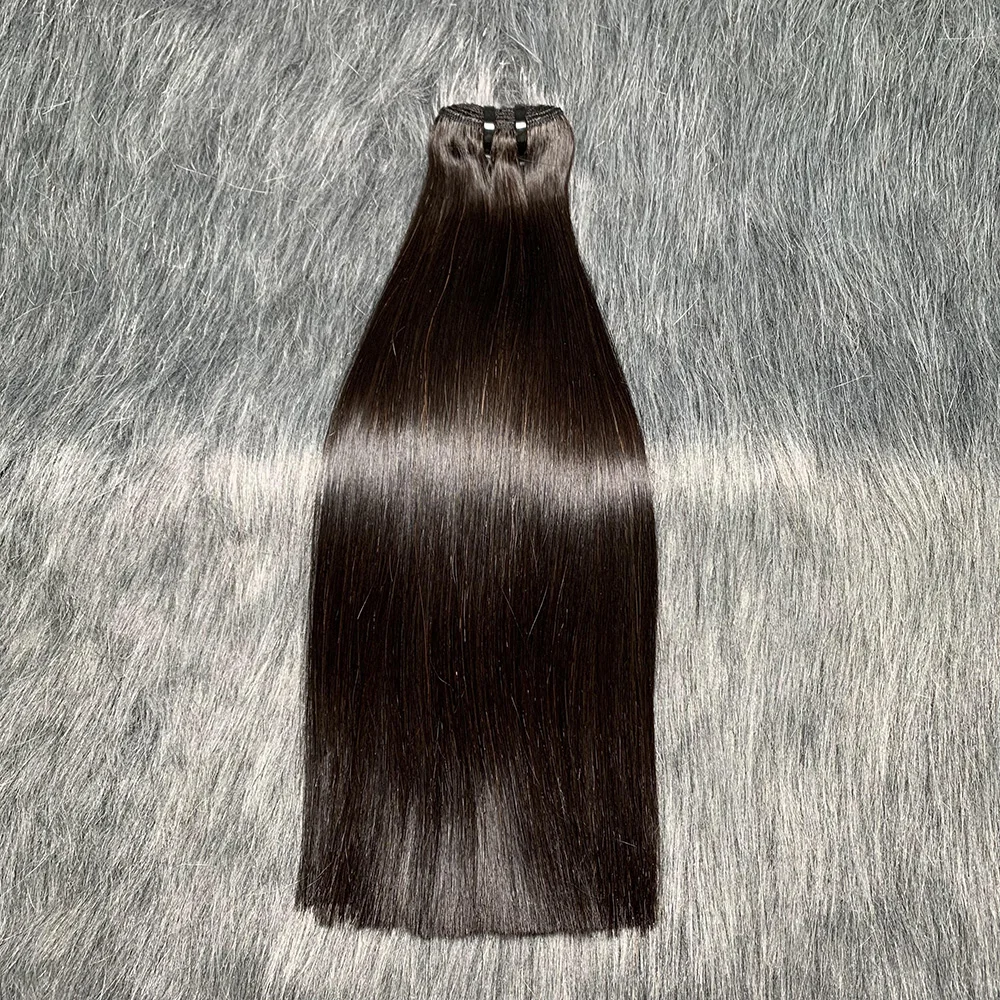 Esty Bone Straight Pacotes de cabelo humano, Natural Preto, Alta Qualidade, Grau 15A, Raw, 1 Pc, 3Pcs