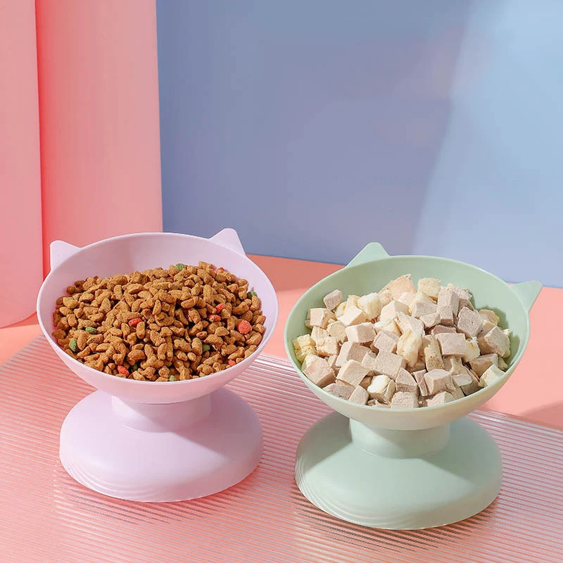 New pet Food Bowl Tilt High Bottom Neck Protector Antichoking Dog and Cat Water Bowl Antidumping Dog Feeding Supplies