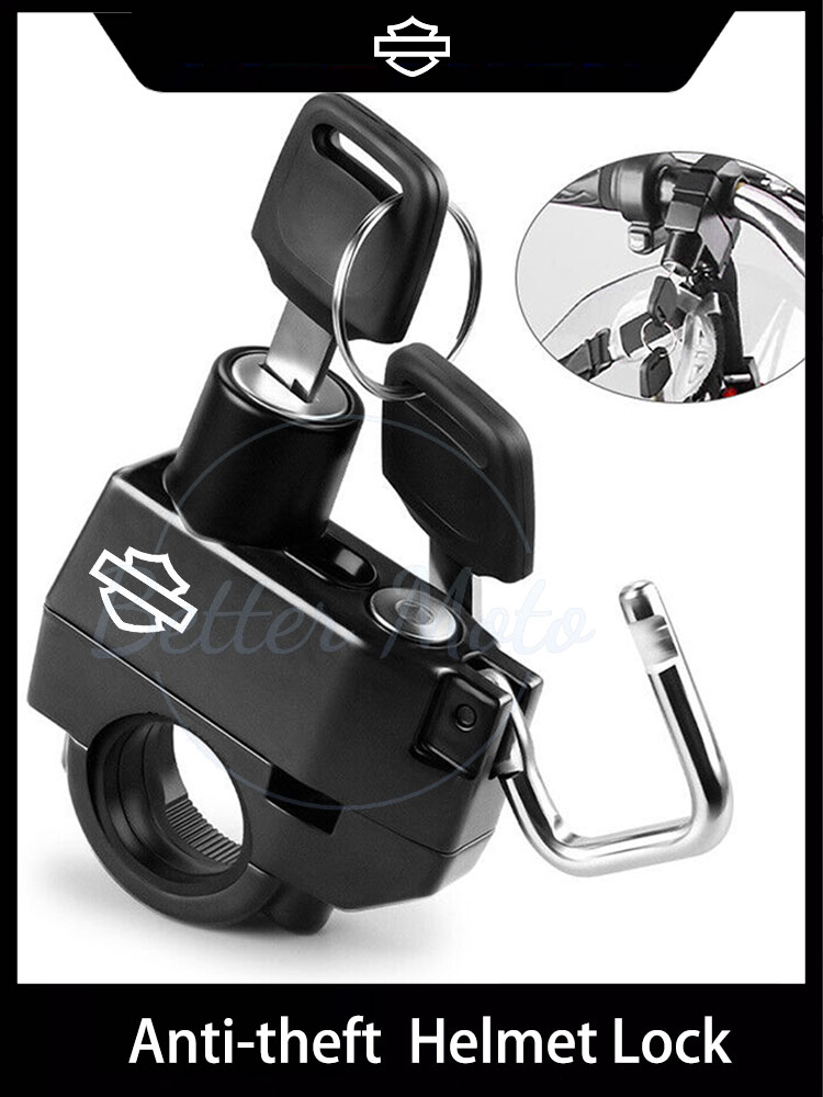Motorcycle Helmet Lock Anti-theft Security Safety For Handlebar Locking Cycling Equipment For Harley-Davidson