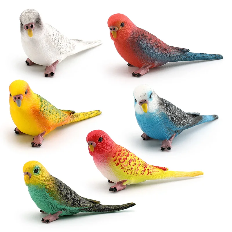 Brinquedo de ornamento infantil de papagaio de pássaro simulado