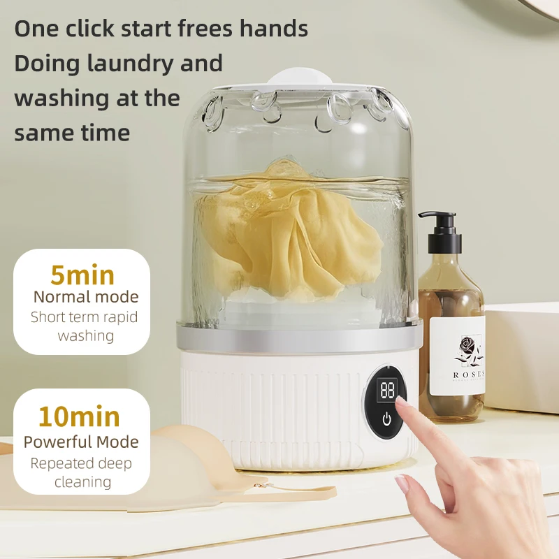 Mini tasse de lavage électrique domestique, sous-vêtements, chaussettes, petite Machine à laver à chargement sans fil, vêtements pour animaux de compagnie