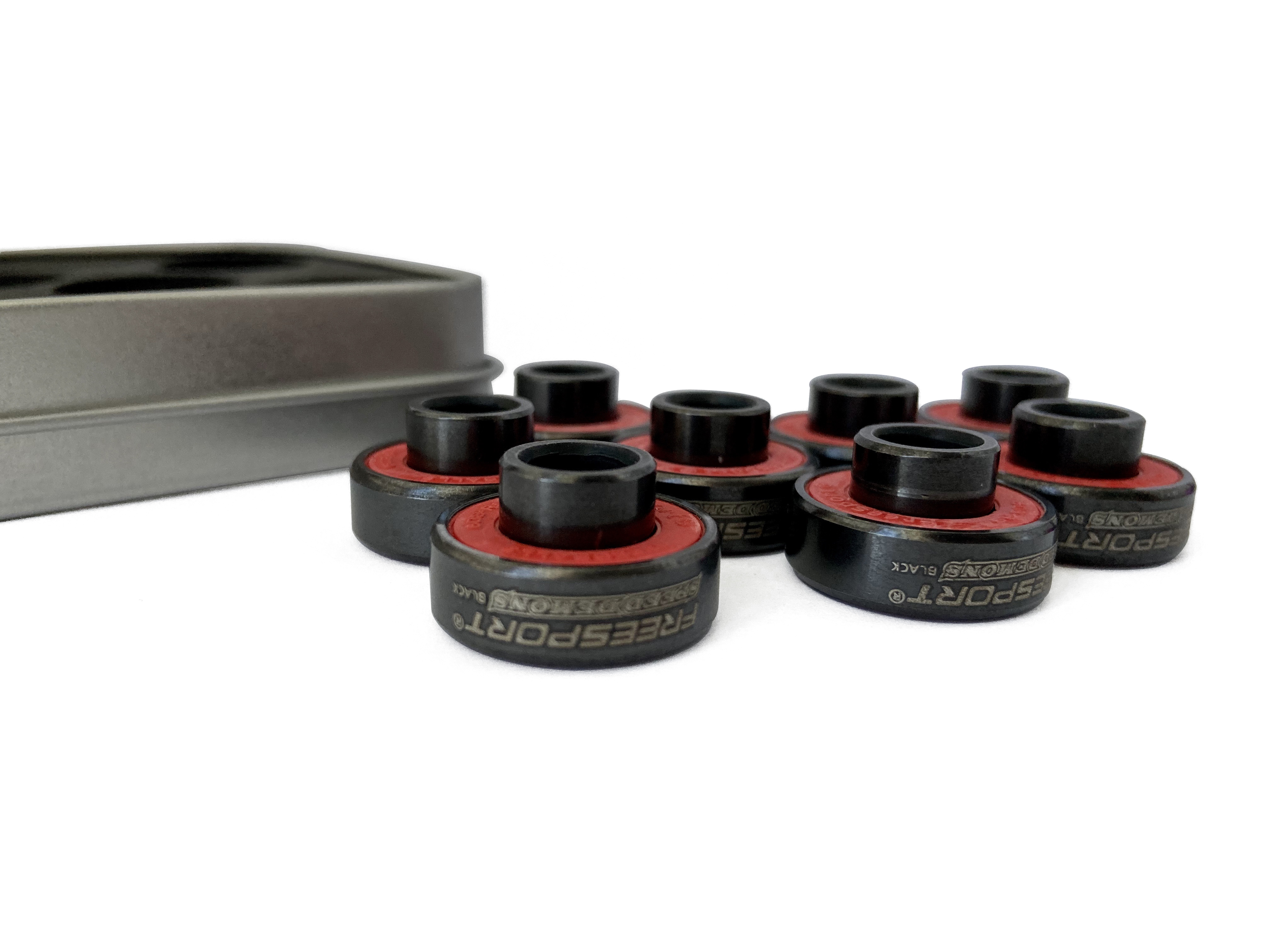 Twolions High Speed Hybrid schwarze Keramik lager (8er-Pack) mit Distanz stück für Inline-Skate-oder Skateboard-Scooter-Longboard