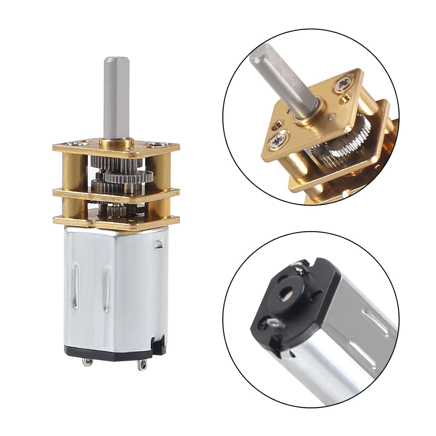 DC 3V 30RPM Speed Reduction Motor N20 3mm Shaft Mini Metal Gearwheel Gear Motor with Full Metal Gearbox Micro Motor