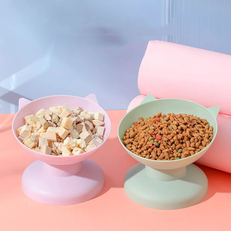 New pet Food Bowl Tilt High Bottom Neck Protector Antichoking Dog and Cat Water Bowl Antidumping Dog Feeding Supplies