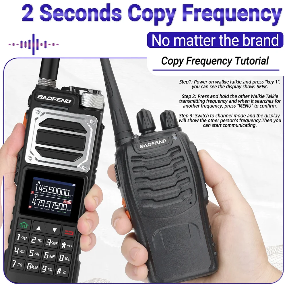 Baofeng UV-25M Tri Band 10W Walkie Talkie UHF VHF MW FM Air NOAA Multibandempfänger UV-25 Handheld Ham Two Way Radio