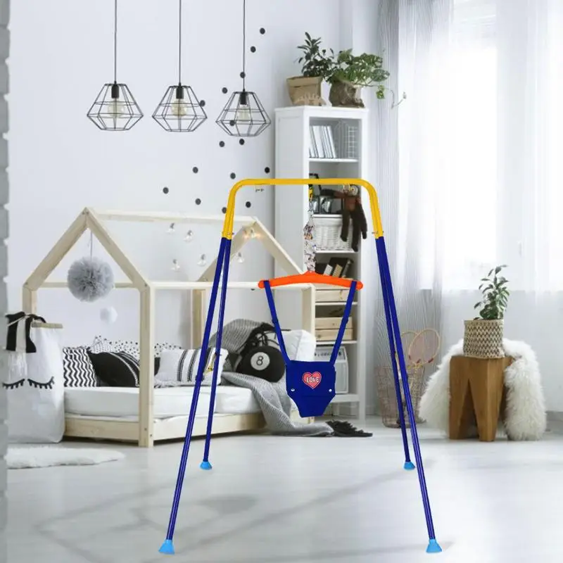 Baby Bouncing เก้าอี้ออกกําลังกายกันชนประตูเด็กประตูจัมเปอร์ในร่ม Integration การฝึกอบรมของเล่นเด็กจัมเปอร์ Swing แขวนเก้าอี้