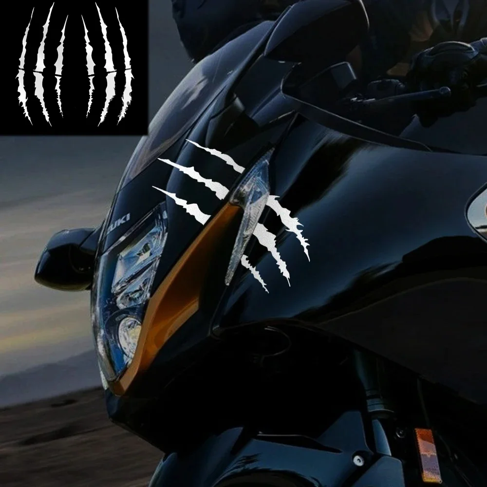 1pc monstro garra zero adesivos da motocicleta para capacete tanque tiras laterais decalques de vinil farol do carro corpo decoração à prova dwaterproof água