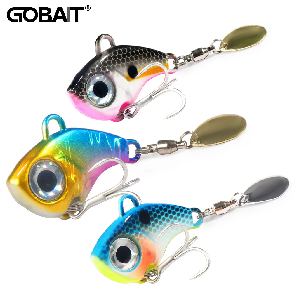 Wobble giratorio Metal VIB vibración cebo Spinner cuchara Jig Señuelos de Pesca 10g 20g 30g cebos duros artificiales lentejuelas señuelo de Pesca
