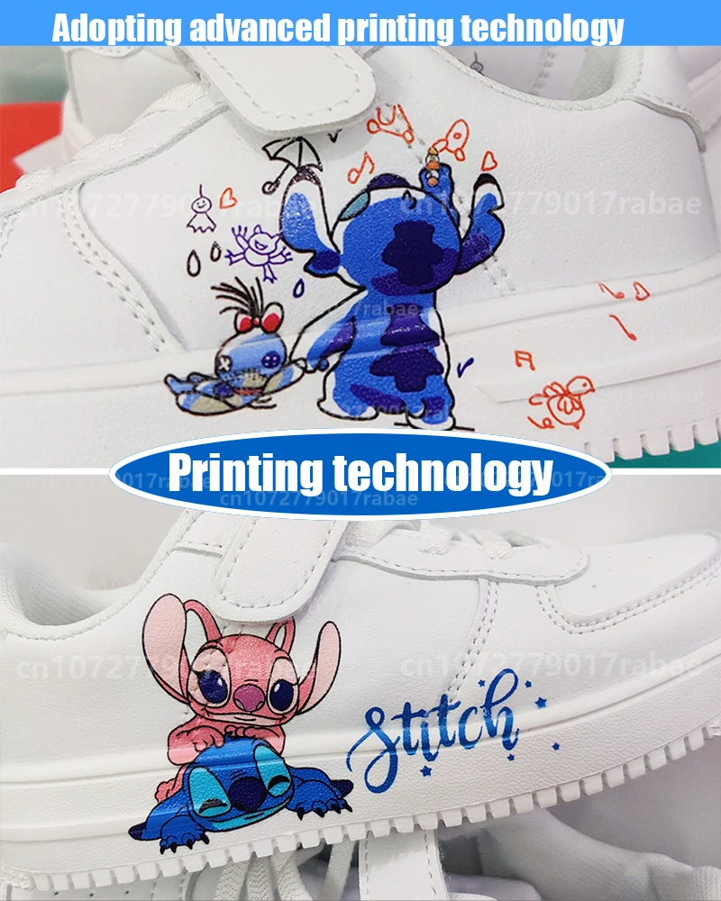 Stitch รองเท้าเด็กรองเท้าเด็กรองเท้าผ้าใบลําลองนักเรียนชายแฟชั่น 8 และ 9 ปีรองเท้าเด็กผู้หญิงคริสต์มาสของขวัญ