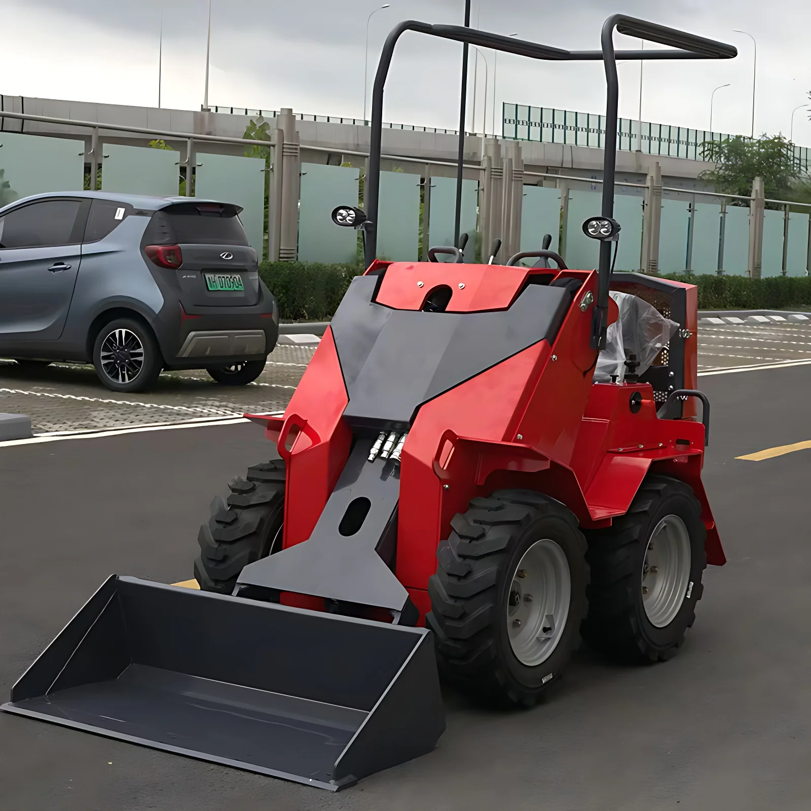 Wheel Skid Steer Loader Customized  Mini  loader Skidsteer  loader Front Loader  Free shipping Kubota EPA Euro V Small Loader
