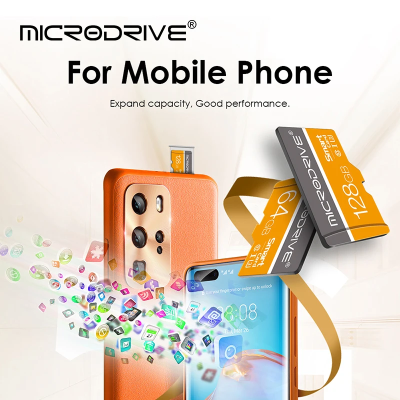 Carte Micro TF/SD 128 go classe 10, 16 go 32 go 64 go 256 go, pour téléphone Camare, Mini carte TF
