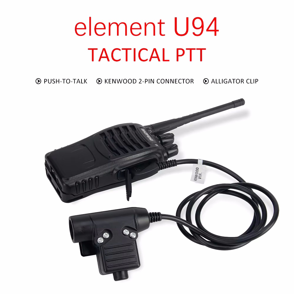 Headphone U94 PTT for KENWOD Plug Walkie Talkie BaoFeng UV-82 Radio Headset PTT U94 Z113