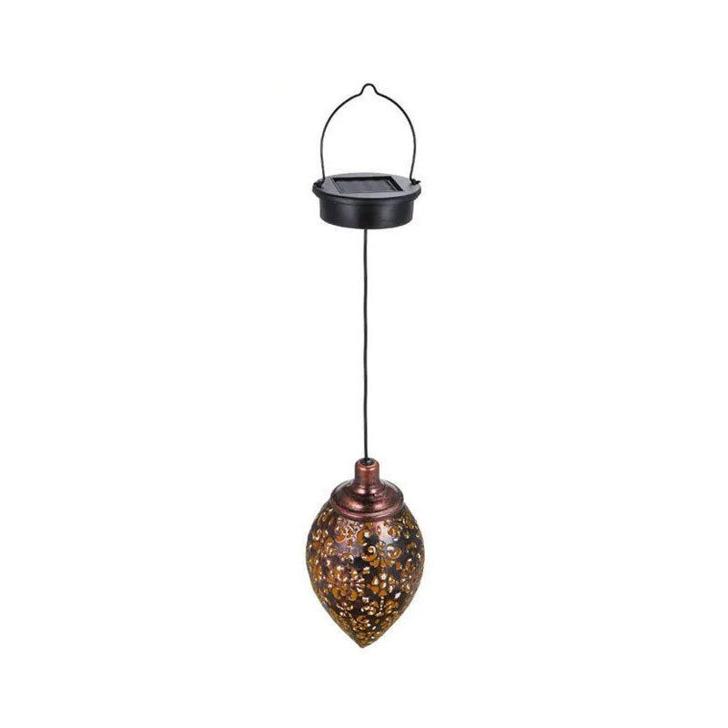 Luce di proiezione solare a forma di goccia d'acqua per esterni Scavata impermeabile per giardino, patio, scale, recinzione, strada, paesaggio, balcone