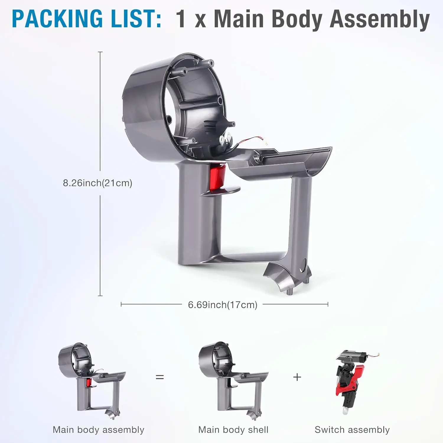 For Dyson V11 SV14 Motor handle Main Body Motor Cyclone Assembly Part motor accessories engine handle shell