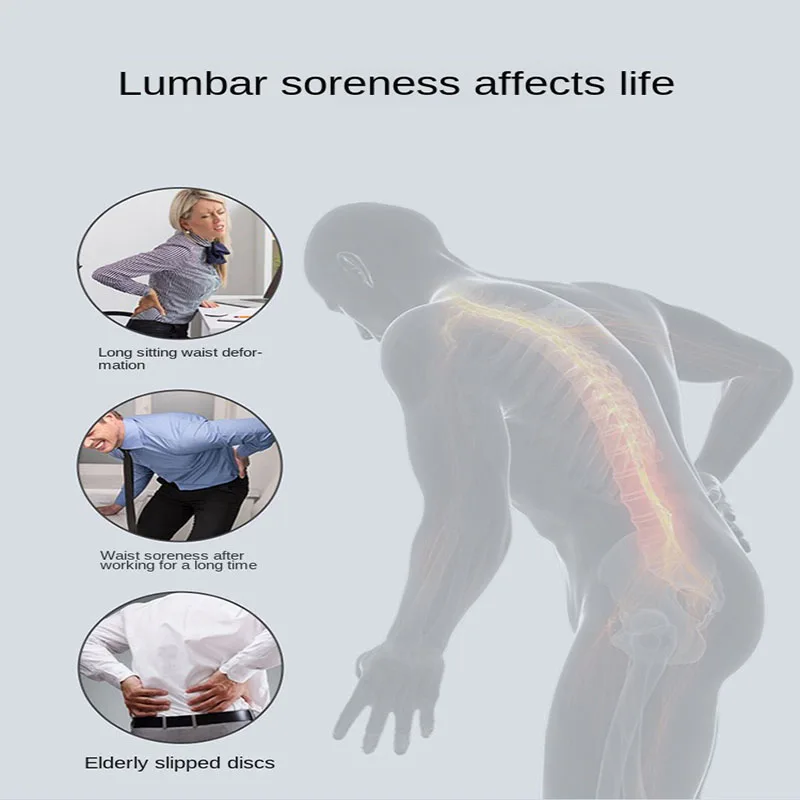 Office Seat Lumbar Support Memory Sponge Lumbar Cushion Slow Rebound Car Cushion Relieves Low Back Pain Breathable Lumbar Pillow