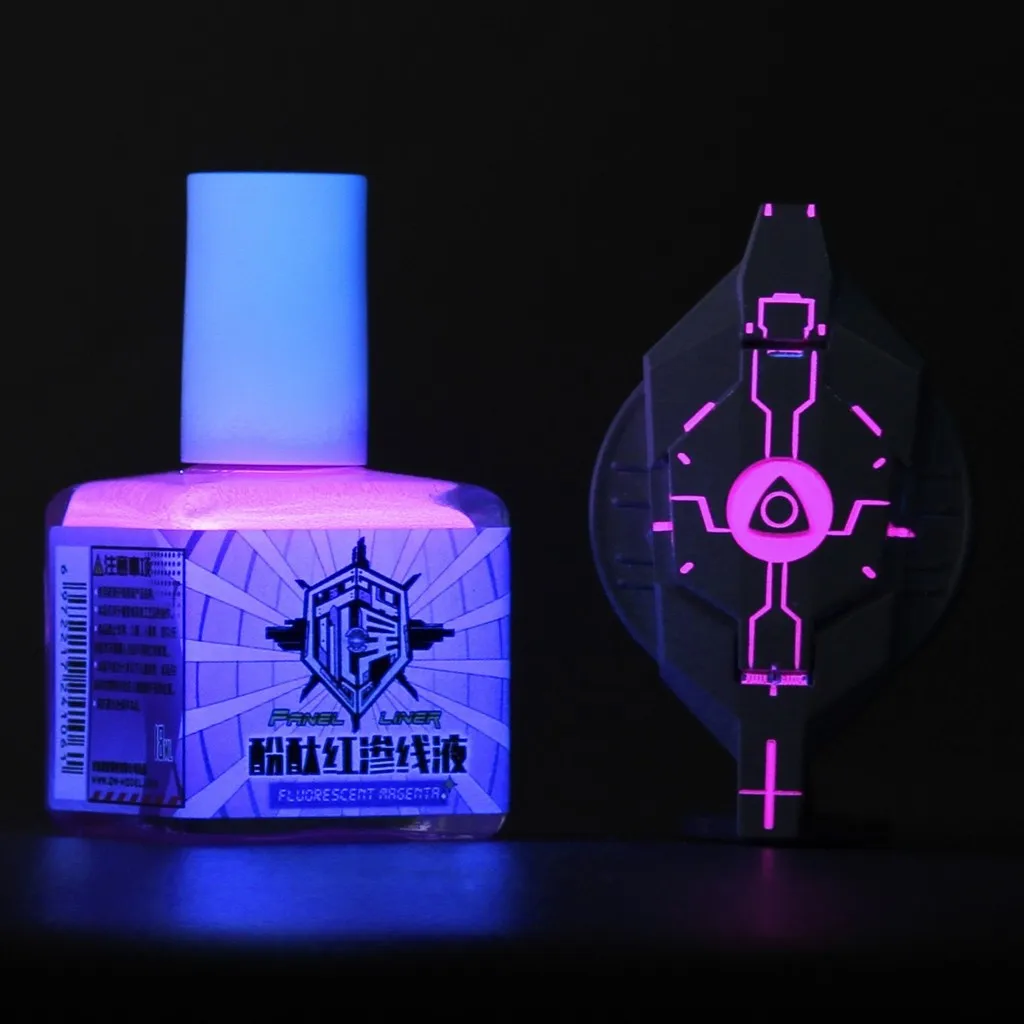 Pintura de modelo, pintura de revestimiento de Panel fluorescente de 18ml, tinta penetrante a base de agua para herramientas para colorear modelo, pigmento DIY para Hobby Q06101
