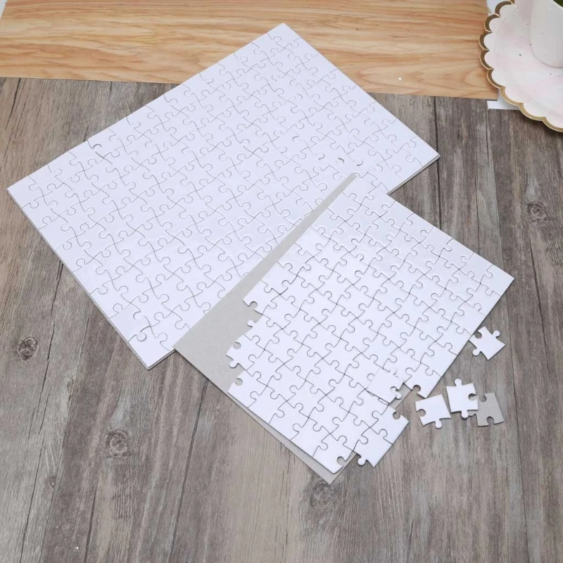 Miễn Phí Vận Chuyển 10 Cái/lốc Giá Rẻ Giá Bộ 120 Có Thể In Bộ Đồ Chơi Bảng Ghép Hình A4 A5 Thăng Hoa Tẩy Trống Ghép Hình DIY In Chuyển Nhiệt
