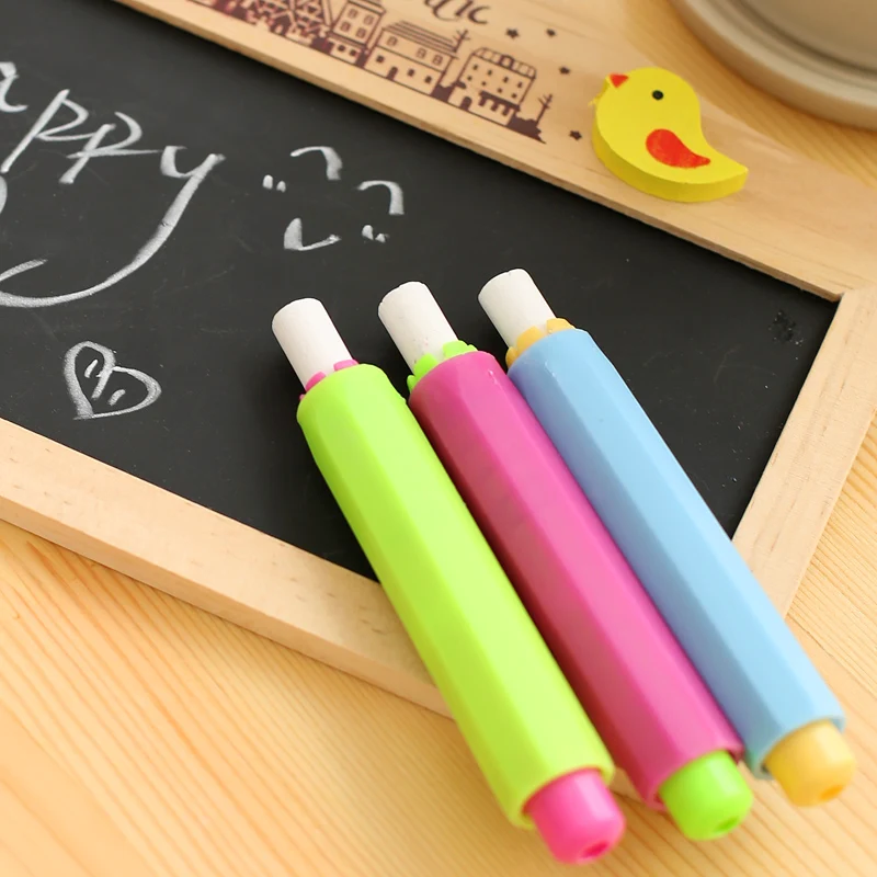 5 ชิ้นสุขภาพปลอดสารพิษผู้ถือชอล์กคลิปที่มีสีสันผู้ถือชอล์กทําความสะอาดสําหรับครูเขียนเด็ก Drawing Board อุปกรณ์เสริม