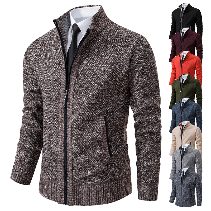 2023 Neue Mode Herren Strickpullover Strickjacke Joker bequemer warmer Freizeitmantel