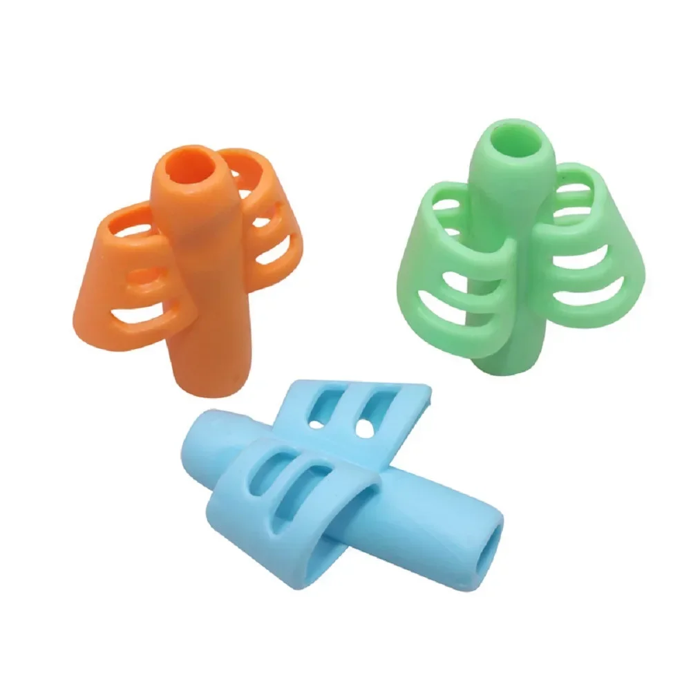 2/4Pcs Kinder Schreiben Bleistift Stift Halter Student Lernen Praxis Silikon Bleistift Griffe für Kind Handschrift Haltung Korrektur
