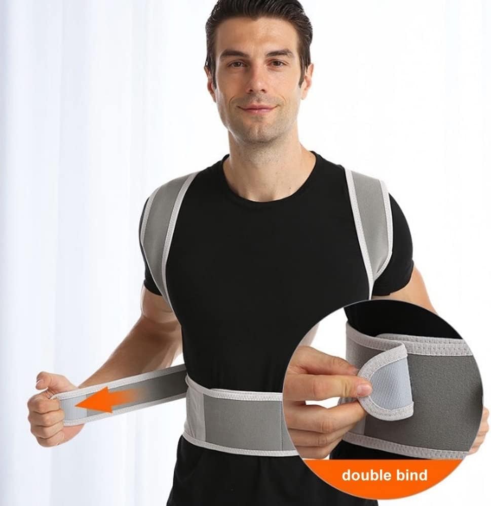 Back Brace Posture Corrector for Women & Men, Adjustable Back Lumbar Support Belt Shoulder Posture Support for Improve Scoliosis