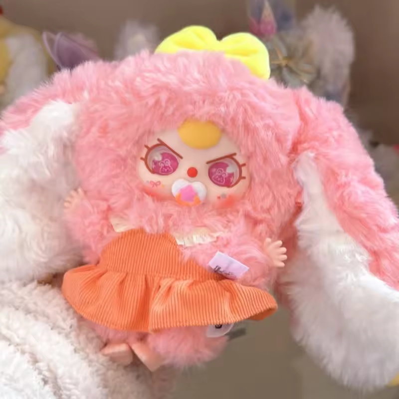 本物のベビースリーマカロンリトルラビット V2 シリーズビニールブラインドボックスペンダントリリーウサギタウン V2 シリーズモデル装飾玩具ギフト