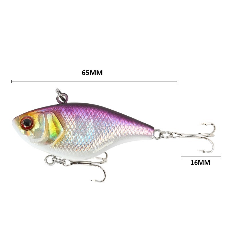 1 Chiếc Cứng VIB Mồi Câu Cá Mồi Móc Câu 3 Đánh Chìm Crankbait Wobber Câu Cá 4.6G 4Cm