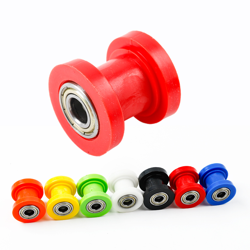 Rolamento de rolo para corrente de transmissão de motocicleta, 8/10mm, para enduro off on road bike, ciclismo, atv, dirt pit bike, polia deslizante, motocross