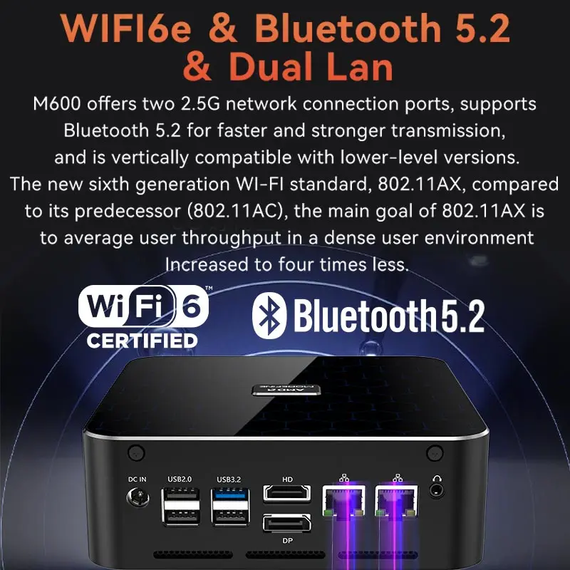 MOREFINE Mini PC AMD Ryzen R9-7940HS R7-7640HS R5-6600H WIN11PRO Desktop Computer DDR5 16GB RAM 1T SSD WiFi6 BT5.2 Laptop Gamer