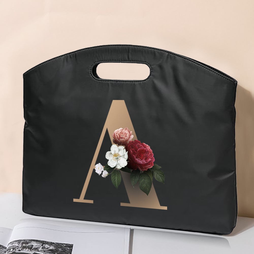 2022 aktentasche Handtasche 26 Brief Druck Tote Business Büro Computer Fall Sleeve Laptop Tasche Unisex Datei Konferenz Dokument Tasche